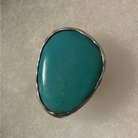 Silpada ‘Tumbled Turquoise’ Sterling Silver Bold Statement Ring R2017 Size 8 - Picture 6 of 15